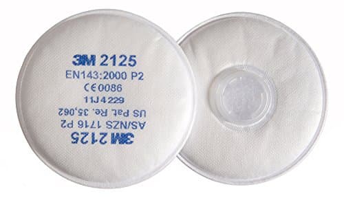 Image of 3M 2125 Particulate Filter for Solid and Liquid Particles, Type P2R (Pack of 10)