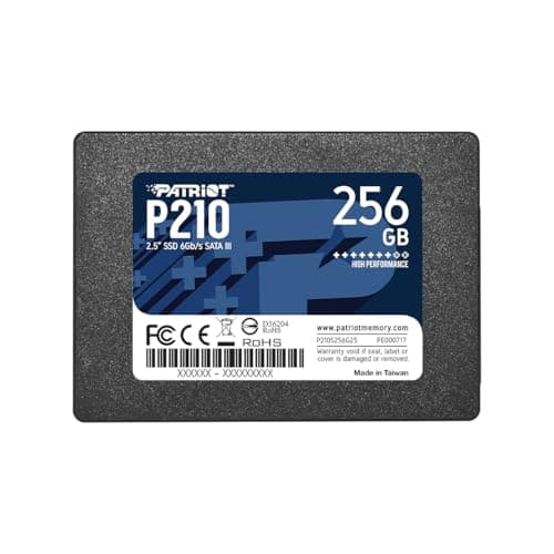 Image of Patriot P210 SATA 3 256GB SSD 2.5 Inch Internal Solid State Drive - P210S256G25