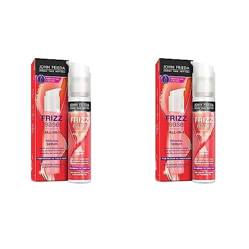 Image of John Frieda Frizz Ease Original Serum 50ml, Hydrating Anti-Frizz Serum for Medium to Thick Hair (Pack of 2)
