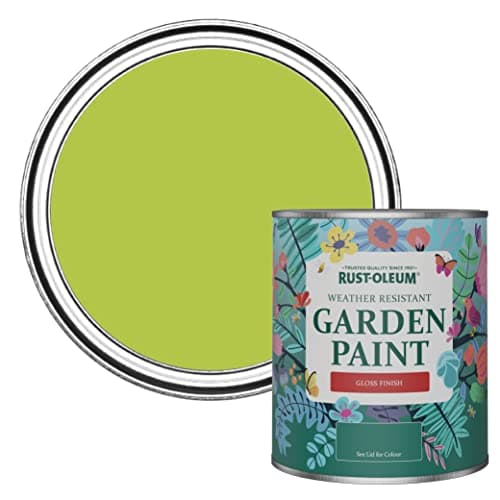 Image of Rust-Oleum Green Mould-Resistant Garden Paint In Gloss Finish - Key Lime 750ml