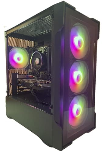 Image of Tech-Replay Gaming PC - Ryzen 5 3600, Radeon RX 6600 8GB Graphics Card, 16GB DDR4 Ram, 512GB NVME SSD, 4x ARGB Fans, WiFi, windows 11 computer