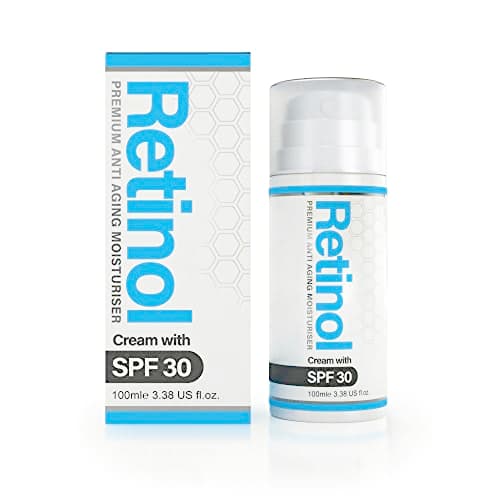 Image of Retinol Cream with SPF30 - (Double Size) 100ml | Made in the UK - Anti Aging Face Cream for Day or Night, Vitamin A & E | Cruelty Free