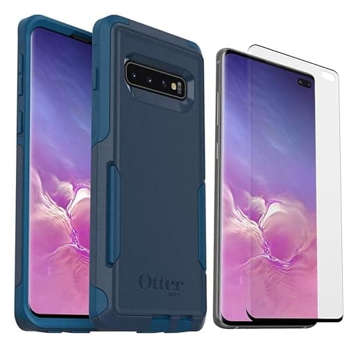 Image of OtterBox Commuter Series Case for Samsung Galaxy S10 with Alpha Flex Glass Screen Protector - Non-Retail Packaging - Bespoke Way