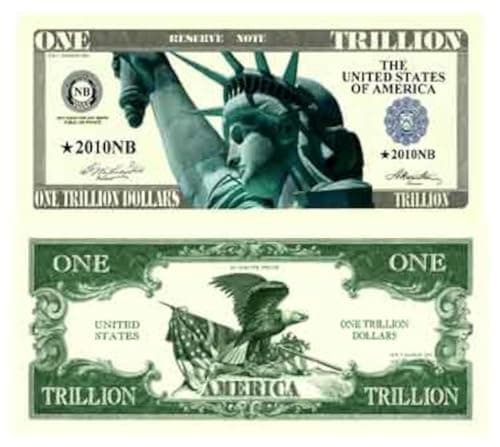Image of American Art Classics Trillion Dollar Novelty Bill - Pack of 100