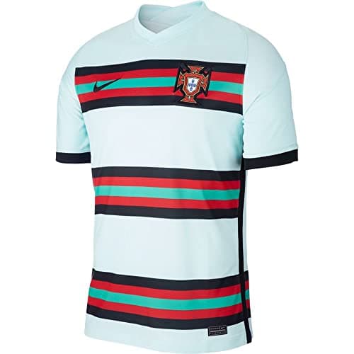 Image of Nike Portugal 2020 Stadium Away T-Shirt Teal Tint/Black M