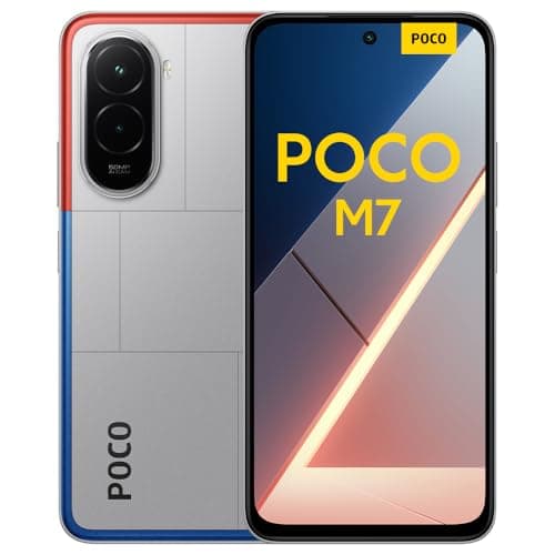Image of XIAOMI POCO M7, Smartphone 8+256GB, 6.9" FHD+ 144Hz Display, Snapdragon 685, 50MP AI dual camera, 7000mAh, Silver, Charger Not Included