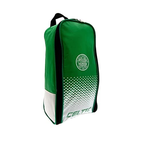Image of Celtic FC Official Fade Football Crest Design Shoe Bag (One Size) (Green/White)