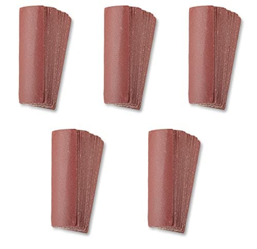 Image of SPEEDWOX 100 PCS Micro Sander 3.5 x 1.2 Inch Detail Handle Sanding Tools Grit 240 Micro Finishing Sander Paper Hook & Loop Aluminum Oxide Sandpaper Detail Sander Refill Detail Sander Sandpaper