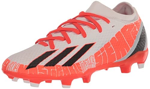 Image of adidas Unisex X Speedportal Messi.3 Firm Ground Soccer Shoe, FTWR White/Core Black/Solar Red, 13.5 US Men