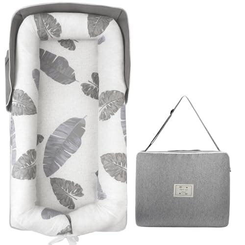 Image of Baby Nest Pod for Newborn - Foldable Baby Nest Baby Bed for Tummy Time,Portable Toddler Travel Bed Converts into Backpack,New Born Baby Essentials for Boys and Girls 0-24 Months