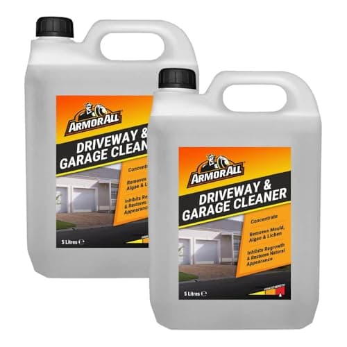 Image of Armor All Driveway and Garage Cleaner, 2 x 5 Litre Concentrate, Mould and Algae Remover, Surface Restorer