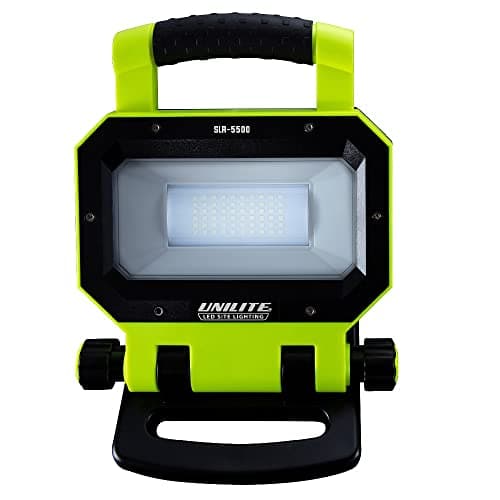 Image of Uni-Lite Unilite SLR-5500 Rechargeable Work Site Light with Powerbank | 5500 Lumen | 3 to 6 Hours Run Time | 54 Metre Beam Range | IP54
