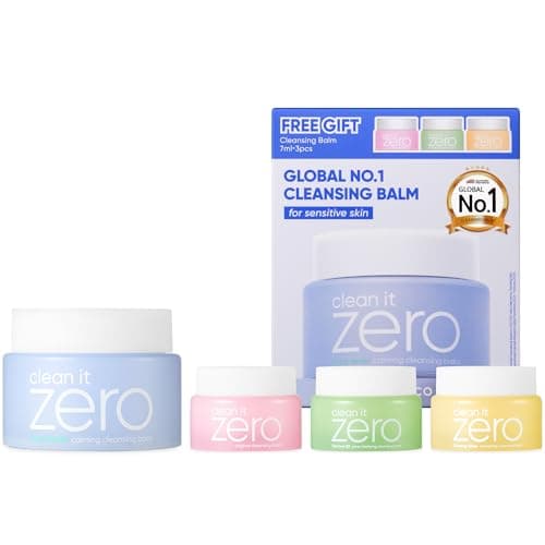 Image of BANILA CO Clean it Zero Calming Cleansing Balm | Korean Makeup Remover for Sensitive Skin | Vegan | Made with Centella Asiatica & Madecassoside (100ml / 3.38 fl. oz + Gift)