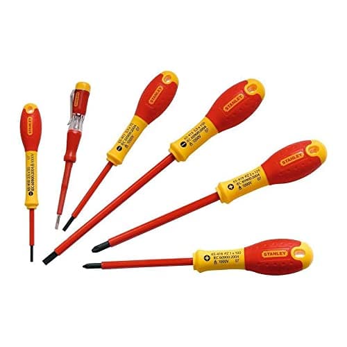 Image of Stanley 065441 FatMax Screwdriver Set Insulated Phillips and Parallell (6 Pieces)
