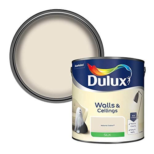 Image of Dulux Silk Emulsion Paint For Walls And Ceilings - Natural Calico 2.5 Litres