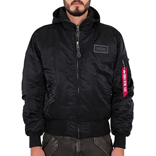 Image of Alpha Industries MA-1 D-Tec Bomber Jacket for Men Black/Black