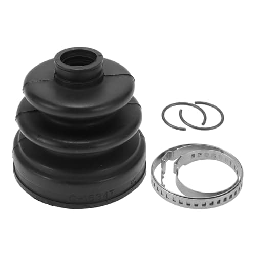 Image of Hihaha No.496062PA20 CV Joint Boot Kit W/Clamps for Hyundai Santa Fe 2009-2012 Inner Constant Velocity Joint Boot Strong Durable Rubber 1 Set Black
