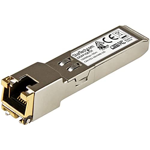 Image of StarTech.com Juniper EX-SFP-1GE-T Compatible SFP Module - 1000BASE-T - SFP to RJ45 Cat6/Cat5e - 1GE Gigabit Ethernet SFP - RJ-45 100m - (EXSFP1GETST)