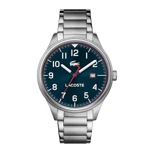 Image of Lacoste Analogue Quartz Watch for Men LACOSTE CONTINENTAL Collection with Silver Stainless Steel Bracelet - 2011022