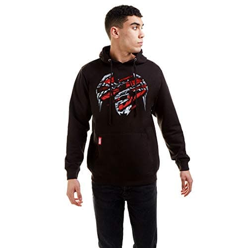 Image of Marvel Comics Men's Venom Tear Hoodie, Black, Medium