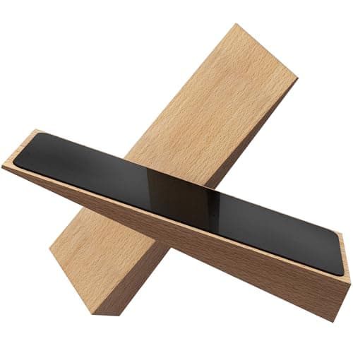 Image of 2 Pack Wooden Door Stop - Non-Slip Door Stoppers for Floor - Door Wedges for All Door Types and Surfaces Steady Door Stopper