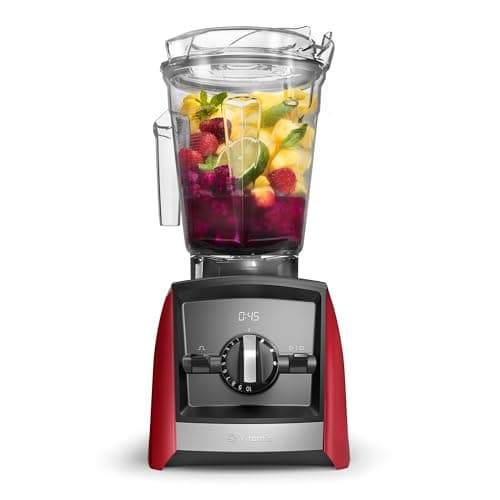 Image of Vitamix A2500 Ascent Series Smart Blender, Professional-Grade, 64 oz. Low-Profile Container, Red (Renewed)