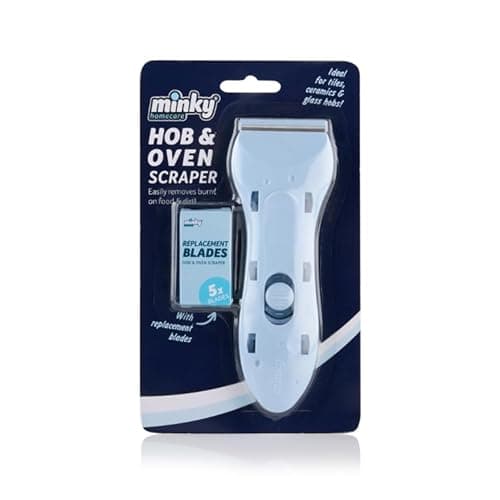 Image of Kitchen Hob & Oven Scraper – Heavy Duty Ceramic & Glass Cooker Top Cleaner | Removes Burnt-On Food, Grease & Stains | Hob Scraper Tool by Alpha Aim
