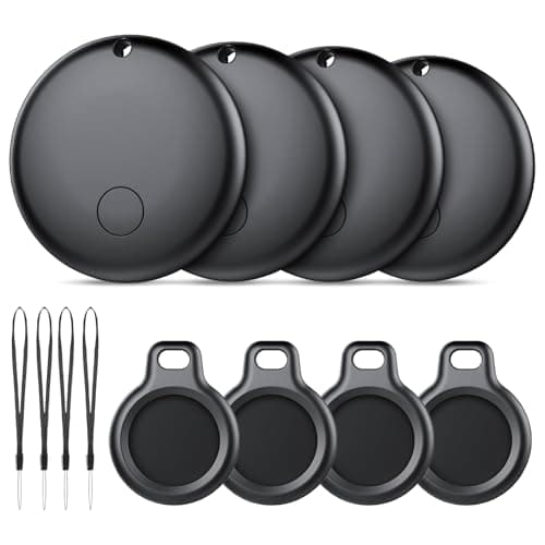 Image of Android Tracker Tags-4 Pack (NOT iOS or HarmonyOS), Air Tracker Tags for Android Works with Google's ‘Find Hub’ App, IP68 Waterproof, Replaceable Battery, Smart Tag for Luggage, Backpack, Key