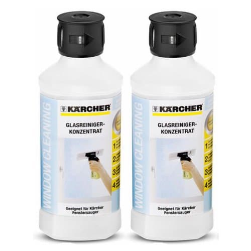 Image of Kärcher Glass Cleaner Concentrate - 1 Litre - 2 x 500 ml
