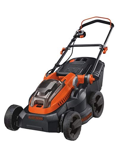 Image of BLACK DECKER Lithium ion Lawn Mower Cordless 36V 38cm Includes Two Batteries 2.0Ah with 35L Grass Collection CLM3820L2