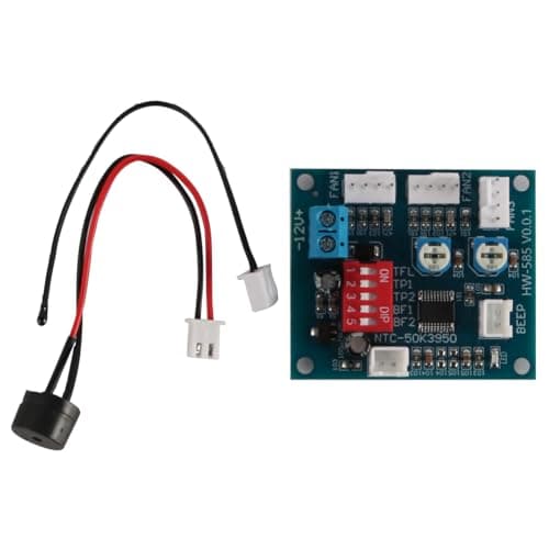 Image of VOANZO PWM Standalone Fan Controller DC 12V 4 Wire Thermostat PWM Fan Speed Controller DIY Module Board for PC Fan Temperature Control