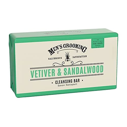 Image of Men's Grooming by The Scottish Fine Soaps Company Vetiver & Sandalwood Body Bar 1 x 220g