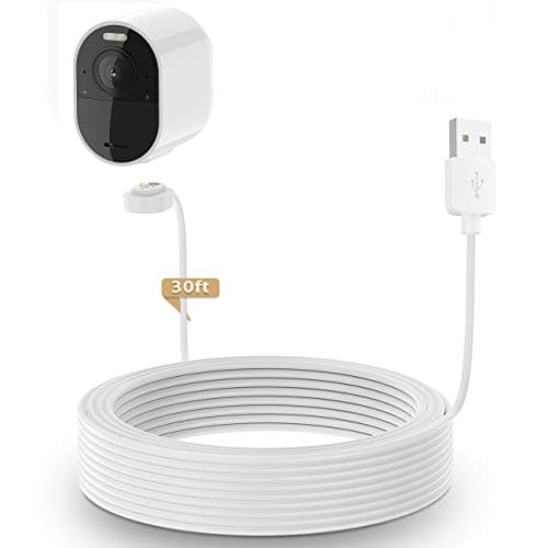 Image of HOLACA Power Cable for Arlo Ultra, Ultra 2, Pro 3, and Pro 4 & 5 with 30ft/9m Magnetic Charging Cable