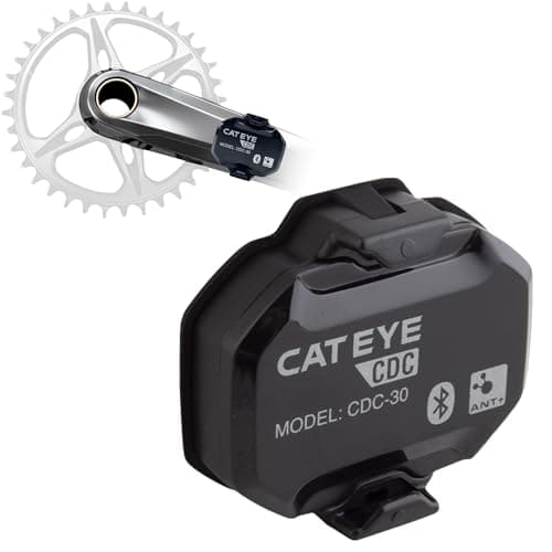 Image of CATEYE Magnetless Speed/Cadence Sensors – IPX7 Waterproof Wireless Bluetooth ANT+ Bike Computer RPM Sensor for Road, Spin Bikes and Smart Trainers, Compatible with Rouvy, Zwift, Peloton, Wahoo