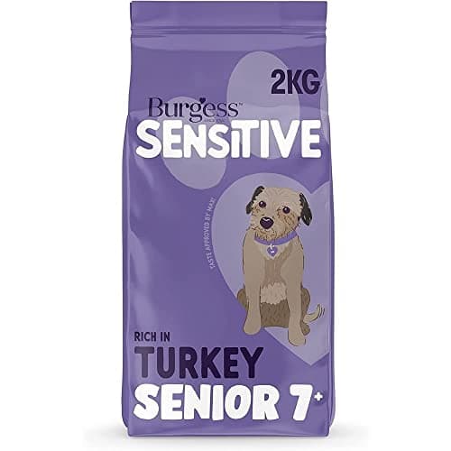 Image of Burgess Sensitive Dry Senior Dog Food 7+ Rich in Turkey, 2 kg