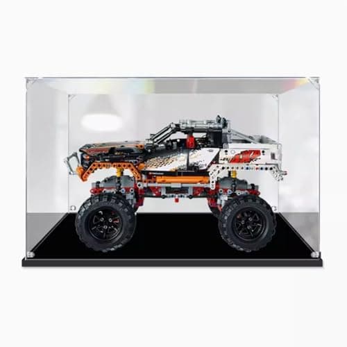 Image of Transparent acrylic display box for Lego 9398 Remote Control 4WD Buggy, model collection dustproof display box (display box only) (2mm)