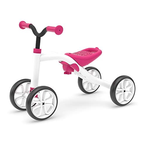 Image of Chillafish Quadie Grow - Pink | Adjustable Ride-On for Kids 1-3 | Lightweight & Portable