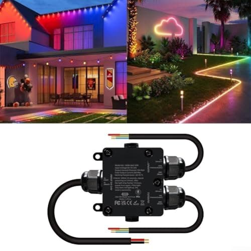Image of Waterproof IP65 LED Controller for ESP32 with Mic for Audio Responsive Lighting Compatible with WS2811 SM16703P FL19038 SK6812 Strips DC 5 24V