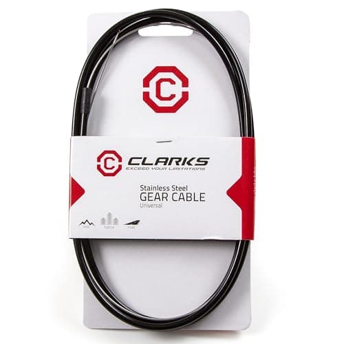 Image of Clarks Cycle Systems Stainless Steel Universal Gear Inner & Outer Cable, Black, 2000mm