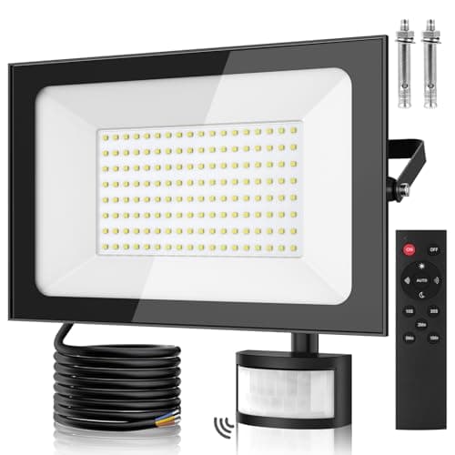 Image of Sararoom Security Lights Outdoor Motion Sensor, 150W 15000LM Super Bright PIR Security Light, 6500K Daylight LED Motion Sensor Light Outdoor, IP65 Waterproof Floodlight for Garage, Yard, Lawn, Garden