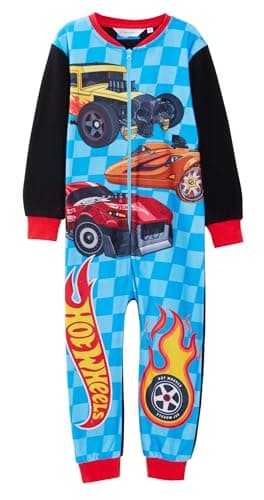 Image of Hot Wheels Boys Fleece All In One 5-6 Years Multi