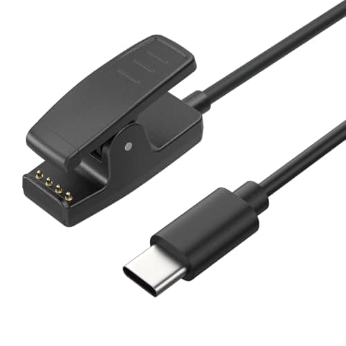 Image of USB C Charging Cable Compatible with Garmin Lily/Garmin Forerunner 35 Forerunner 30 / Forerunner 230 235 630 645 645 Music,Replacement Wireless Charging Cable for Vivomove HR/Approach G10 S20 (50cm)
