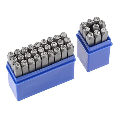 Image of sourcing map 3/16" (5mm) Number and Letter Stamp Set, A-Z & 0-9 Alloy Steel Punch Press Tool for Metal Plastic Wood Leather