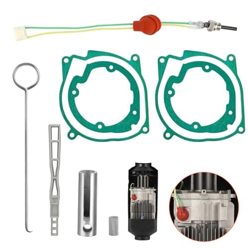Image of GEARLEADER Glow Plug Repair Kit, 12V 24V 5KW 8KW Parking Diesel Heater Glow Ignition Plug Kit with Filter, Car Ceramic Heater Repair Parts Fit, Diesel Heater Accessories