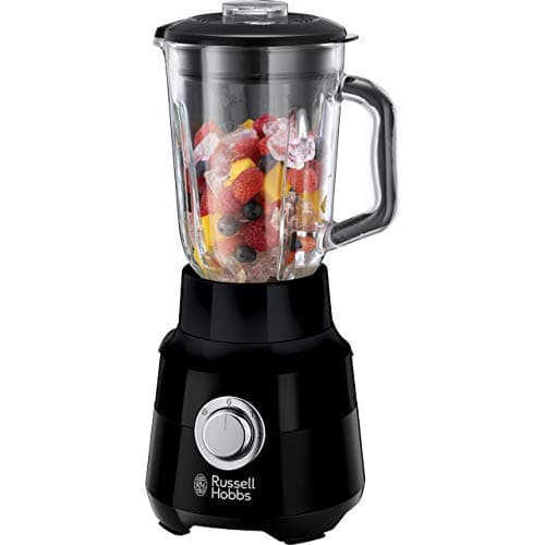 Image of Russell Hobbs Desire Jug Blender, 1.5L Glass Jug, Make healthy soup/smoothie/milkshake, 2 Speed Settings & Pulse, Removable Stainless Steel blades for easy cleaning, Removable Filler Cap, 650W, 24722