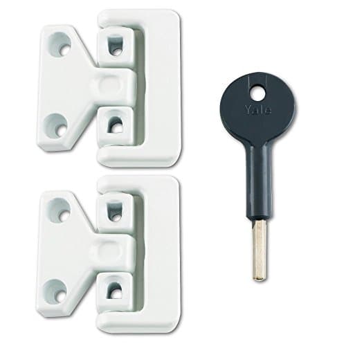 Image of Yale Pack of 2 Chubb 8K106 Window Lock White Finish
