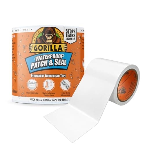 Image of Gorilla Waterproof Patch & Seal Tape White 3m