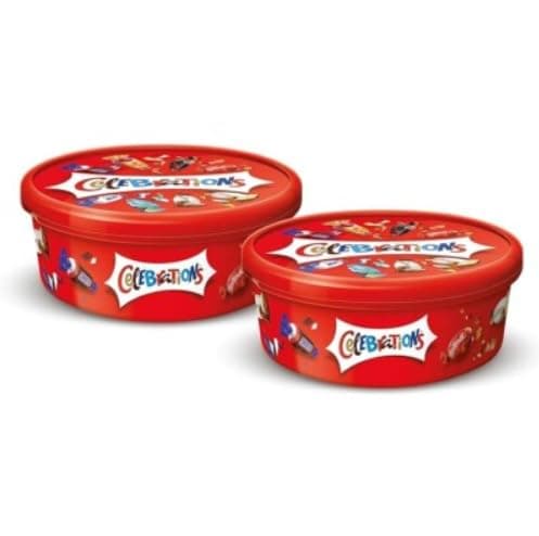 Image of Celebrations Assorted Milk Chocolates 500g Tub (2 Pack) – Large Sharing Tubs