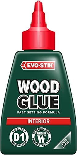 Image of EVO-STIK Wood Glue Clear - 125ml - Interior - Extra Strong - Fast Setting Glue - Dries Clear - Suitable For All Wood Types