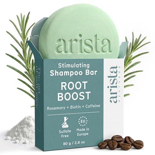 Image of Arista Biotin & Rosemary Shampoo Bar, Volume Shampoo for Fine Hair, Adds Lift & Lightness, Helps Hair Feel Fuller & More Resilient, Free of Parabens, Sulphates & Silicones (80 g)